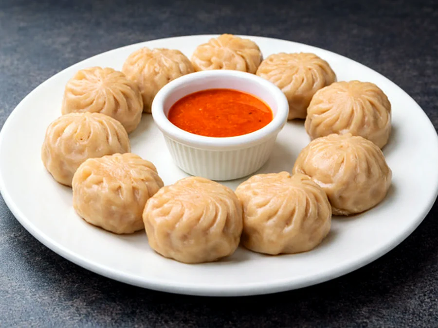 Steam Momo (Chicken) — Momo & Nepali Specials at Hot 'N Spicy Restaurant & Bar, Fairfield, OH