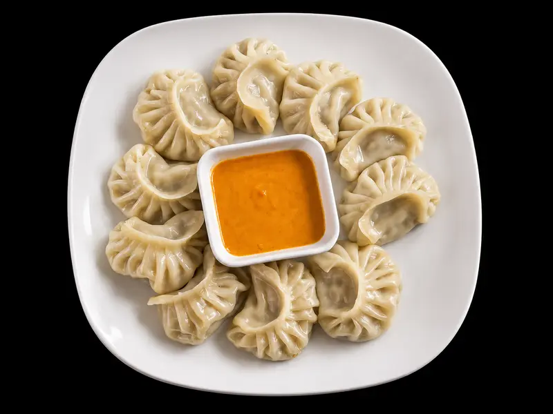 Steam Momo (Veg) — Momo & Nepali Specials at Hot 'N Spicy Restaurant & Bar, Fairfield, OH